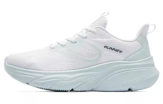 Кроссовки женские с низким верхом, белые/синие Qiaodan