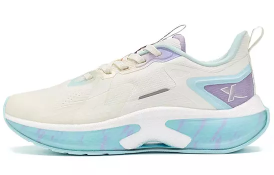 Кроссовки женские с низким верхом белые/синие/фиолетовые Xtep