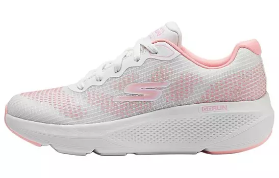 Кроссовки женские с низким верхом, белые/светло-розовые Skechers
