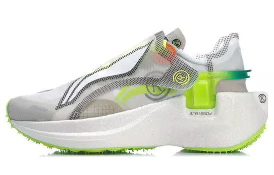 Кроссовки женские с низким верхом белые/зеленые Lining