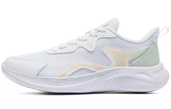 Кроссовки женские с низким верхом белые/зеленые Peak