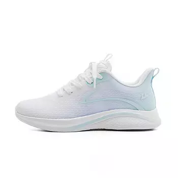 Кроссовки женские с низким верхом белые/зеленые/фиолетовые Warrior