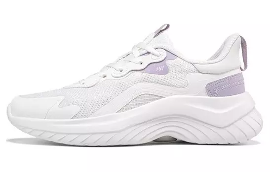 Кроссовки женские с низким верхом белый/фиолетовый 361°