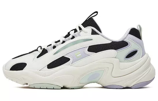 Кроссовки женские с низким верхом белый/фиолетовый/зеленый Erke