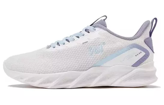 Кроссовки женские с низким верхом белый/фиолетовый 361°