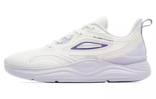 Кроссовки женские с низким верхом белый/фиолетовый Qiaodan