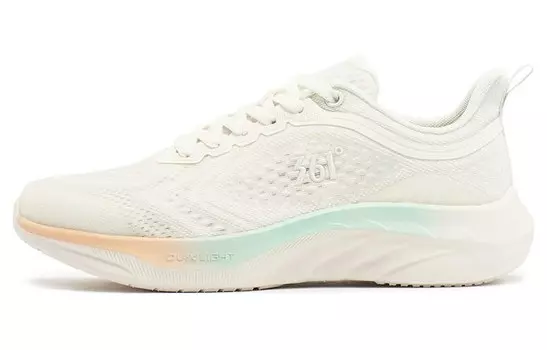 Кроссовки женские с низким верхом белый/оранжевый/зеленый 361°