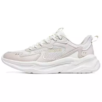 Кроссовки женские с низким верхом, белый, овсяные, молочные 361°