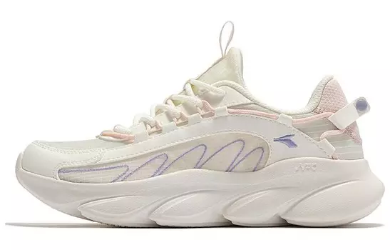 Кроссовки женские с низким верхом белый/розовый 361°