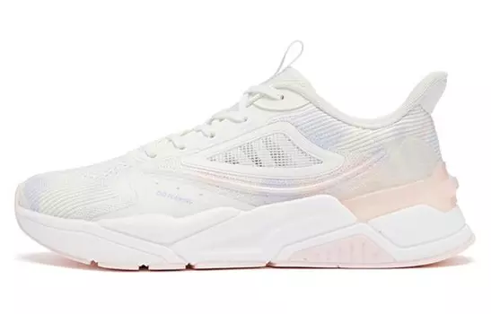 Кроссовки женские с низким верхом белый/розовый Qiaodan