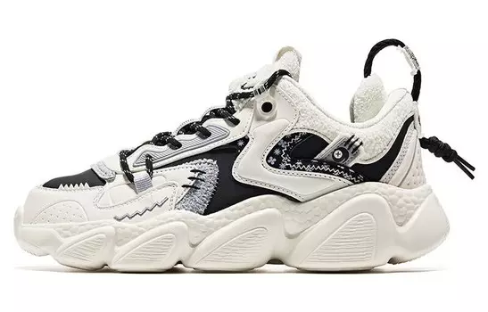 Кроссовки женские с низким верхом белый/серый/черный Erke