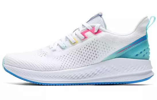 Кроссовки женские с низким верхом, белый/синий 361°