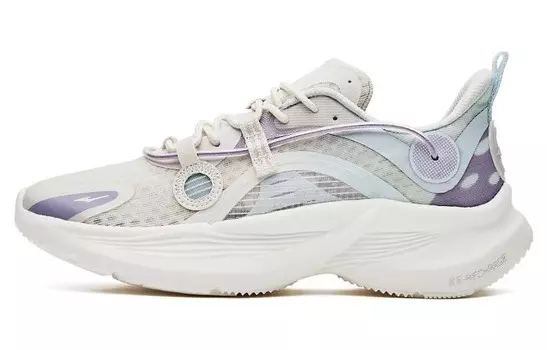 Кроссовки женские с низким верхом белый/синий/фиолетовый Erke