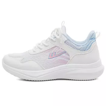 Кроссовки женские с низким верхом белый светло-голубой розовый Warrior