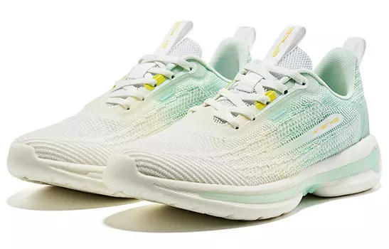 Кроссовки женские с низким верхом белый/зеленый Erke