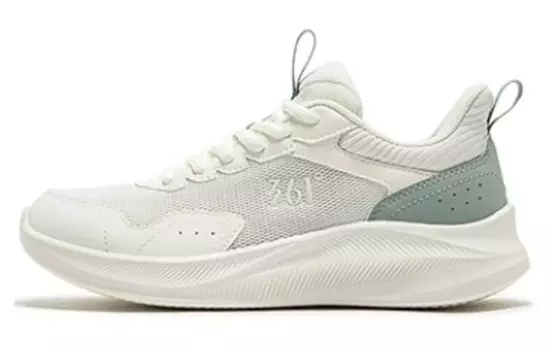 Кроссовки женские с низким верхом белый/зеленый 361°