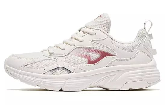 Кроссовки женские с низким верхом белый/золотой Qiaodan