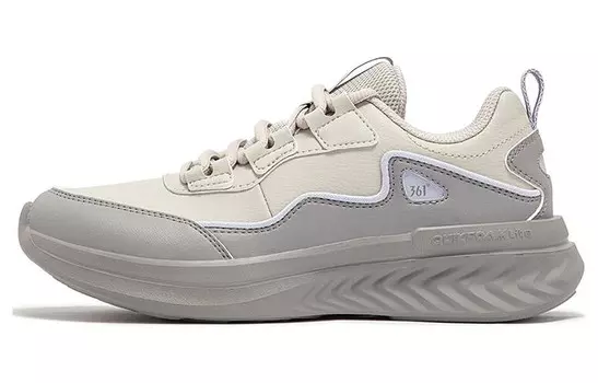 Кроссовки женские с низким верхом бежево-серый 361°