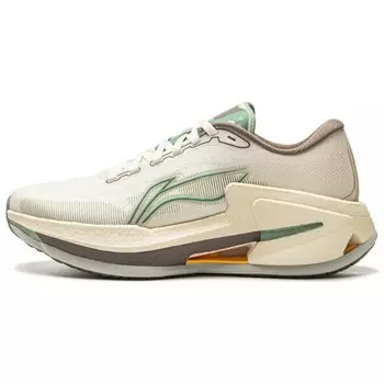 Кроссовки женские с низким верхом бежево-зеленый Lining