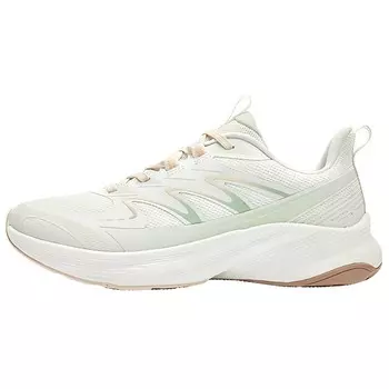 Кроссовки женские с низким верхом бежево-зеленый Qiaodan