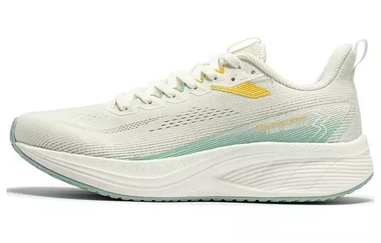 Кроссовки женские с низким верхом бежево-зеленый 361°