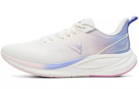 Кроссовки женские с низким верхом бежевые/фиолетовые Peak