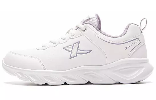 Кроссовки женские с низким верхом бежевые/фиолетовые Xtep