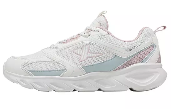 Кроссовки женские с низким верхом бежевые/розовые Xtep