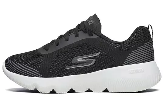 Кроссовки женские с низким верхом, черные/белые Skechers
