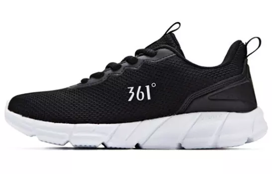 Кроссовки женские с низким верхом, черные/белые 361°