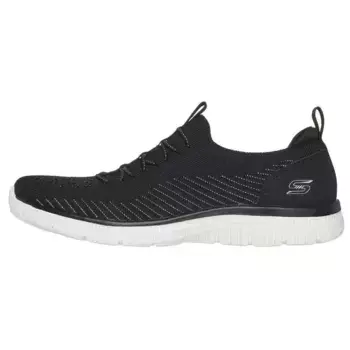 Кроссовки женские с низким верхом, черные/белые Skechers