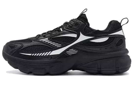 Кроссовки женские с низким верхом, черные/белые Xtep