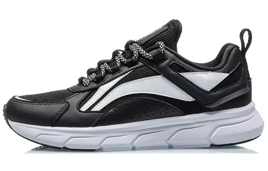 Кроссовки женские с низким верхом, черные/белые Lining