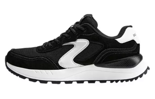 Кроссовки женские с низким верхом, черные/белые Skechers