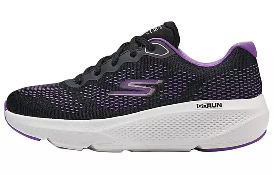 Кроссовки женские с низким верхом, черные/фиолетовые Skechers