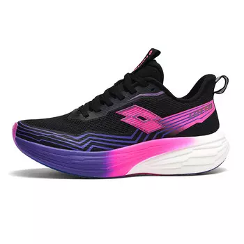 Кроссовки женские с низким верхом, черные/фиолетовые/розовые Lotto