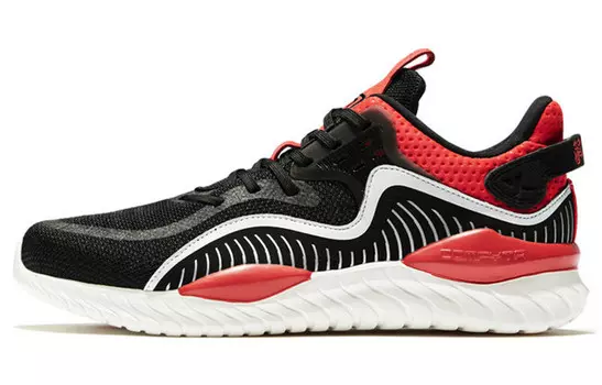 Кроссовки женские с низким верхом, черные/красные Xtep