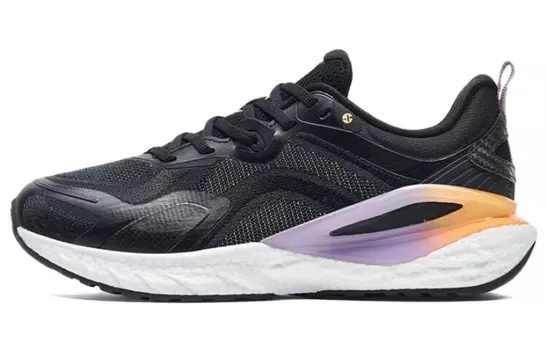 Кроссовки женские с низким верхом, черные/оранжевые/фиолетовые Xtep