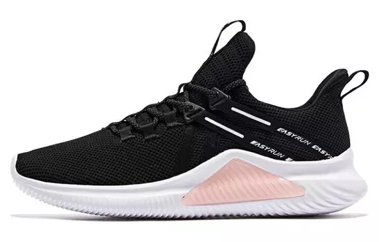 Кроссовки женские с низким верхом, черные/розовые Qiaodan