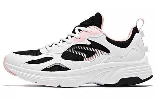 Кроссовки женские с низким верхом, черные/розовые Qiaodan