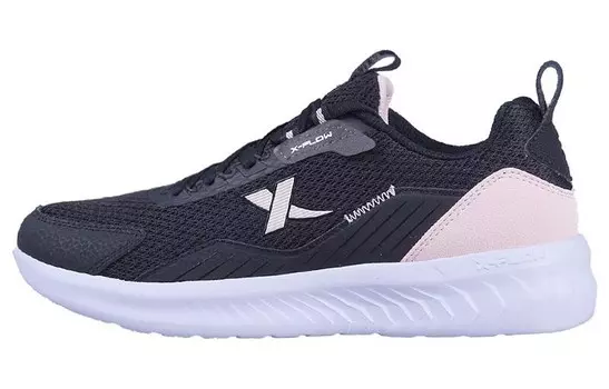 Кроссовки женские с низким верхом, черные/розовые Xtep