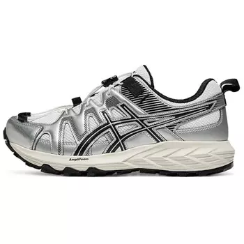 Кроссовки женские с низким верхом, черные/серебристые Asics
