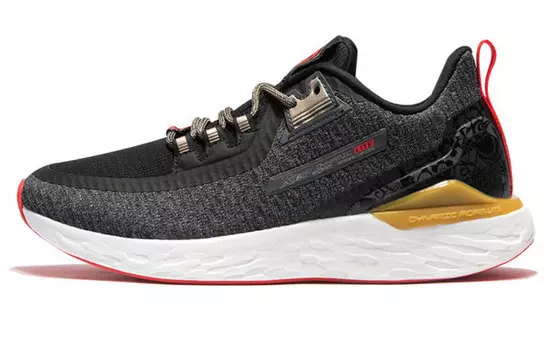 Кроссовки женские с низким верхом, черные/золотые Xtep