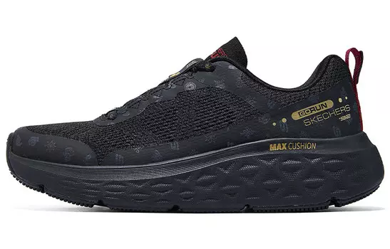 Кроссовки женские с низким верхом, черные/золотые Skechers