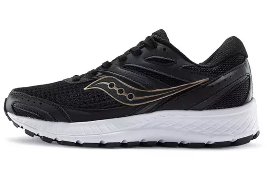 Кроссовки женские с низким верхом, черные/золотые Saucony