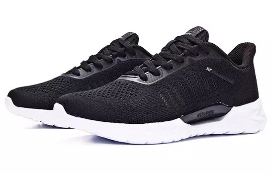 Кроссовки женские с низким верхом, черный/белый 361°