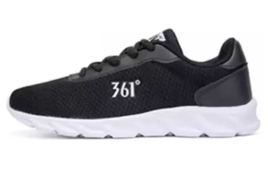 Кроссовки женские с низким верхом, черный/белый 361°