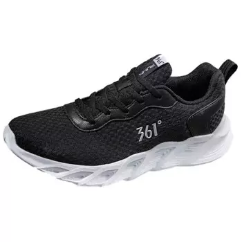 Кроссовки женские с низким верхом, черный/белый 361°