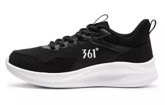 Кроссовки женские с низким верхом, черный/белый 361°