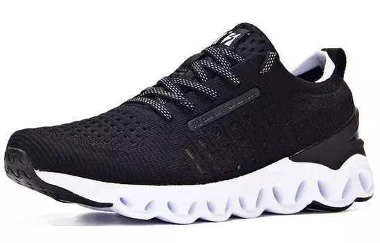 Кроссовки женские с низким верхом, черный/белый 361°